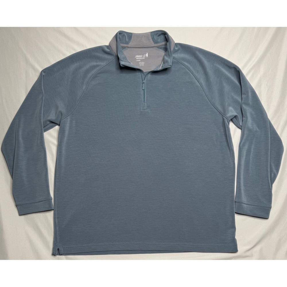Johnnie-O Griggs Performance 1/4 Zip Pullover Permafrost Mens Size Large Golf